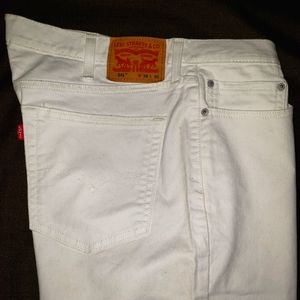 Levi Strauss Men's W 38 L 30 White Jeans.
